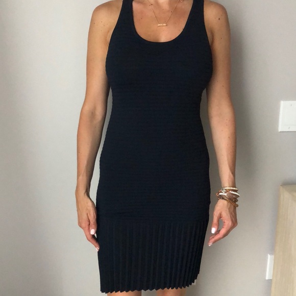 Michel Kors Navy Knit Dress - Picture 2 of 4